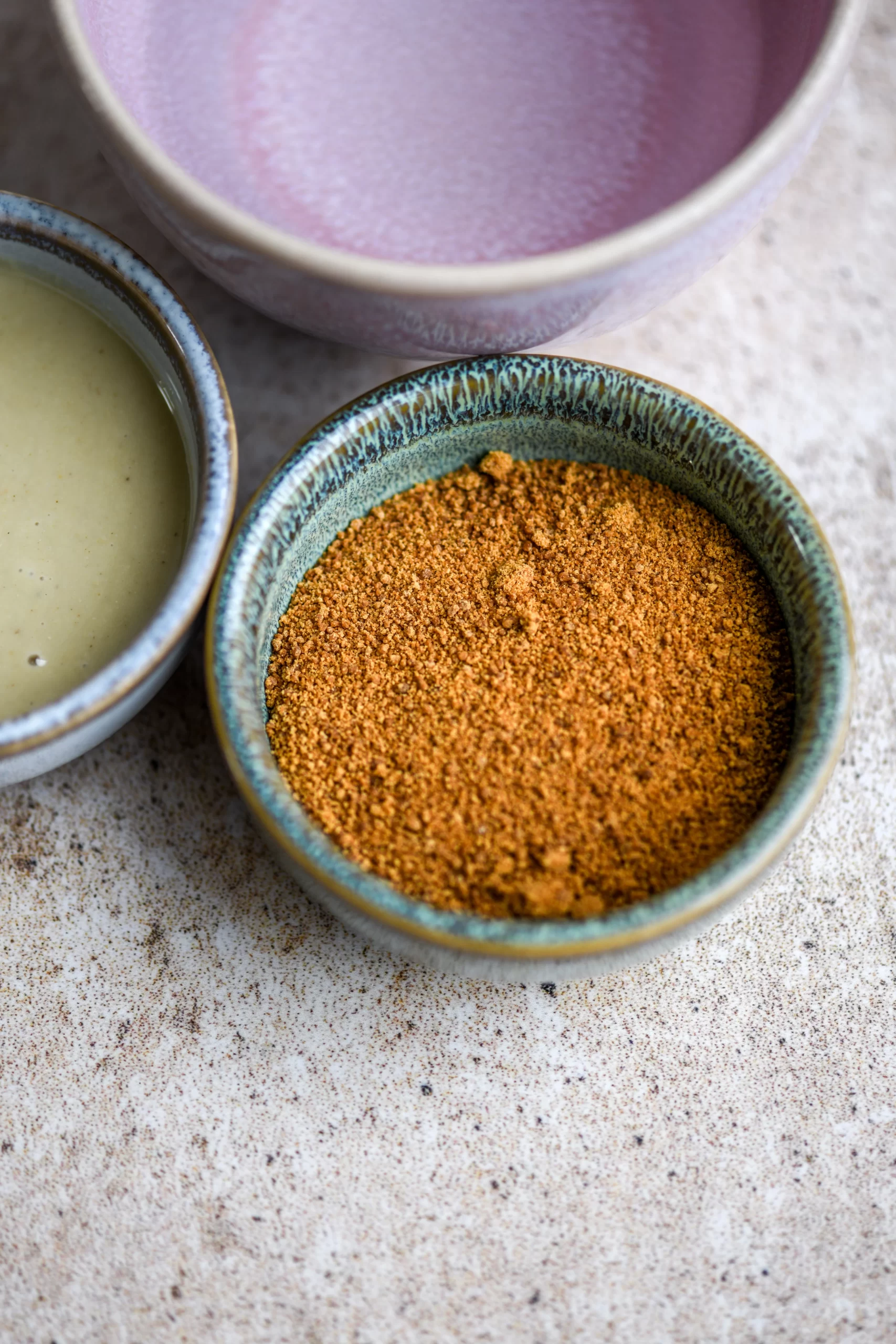 coconut sugar, tahini, and water