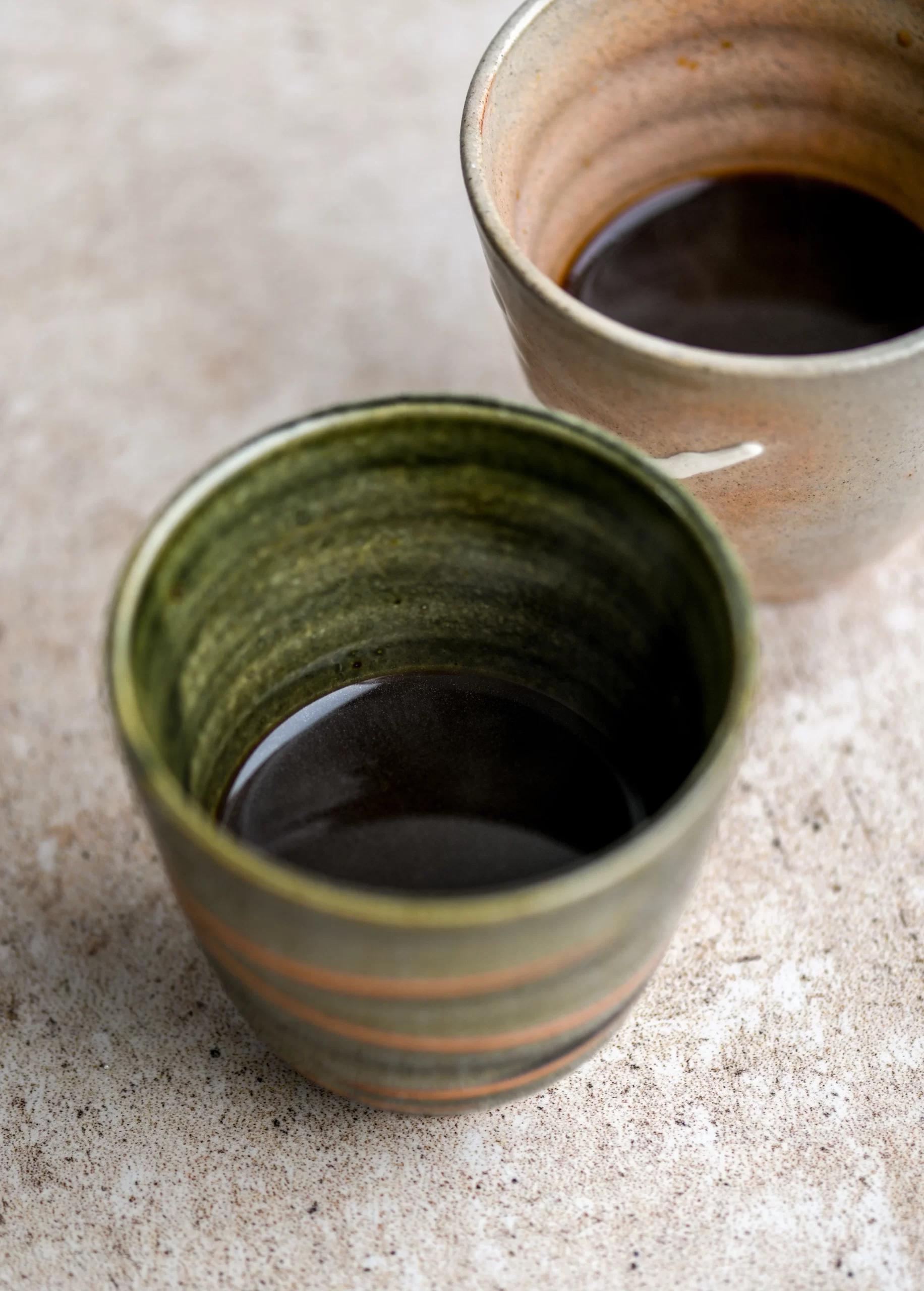 espresso in two small cups