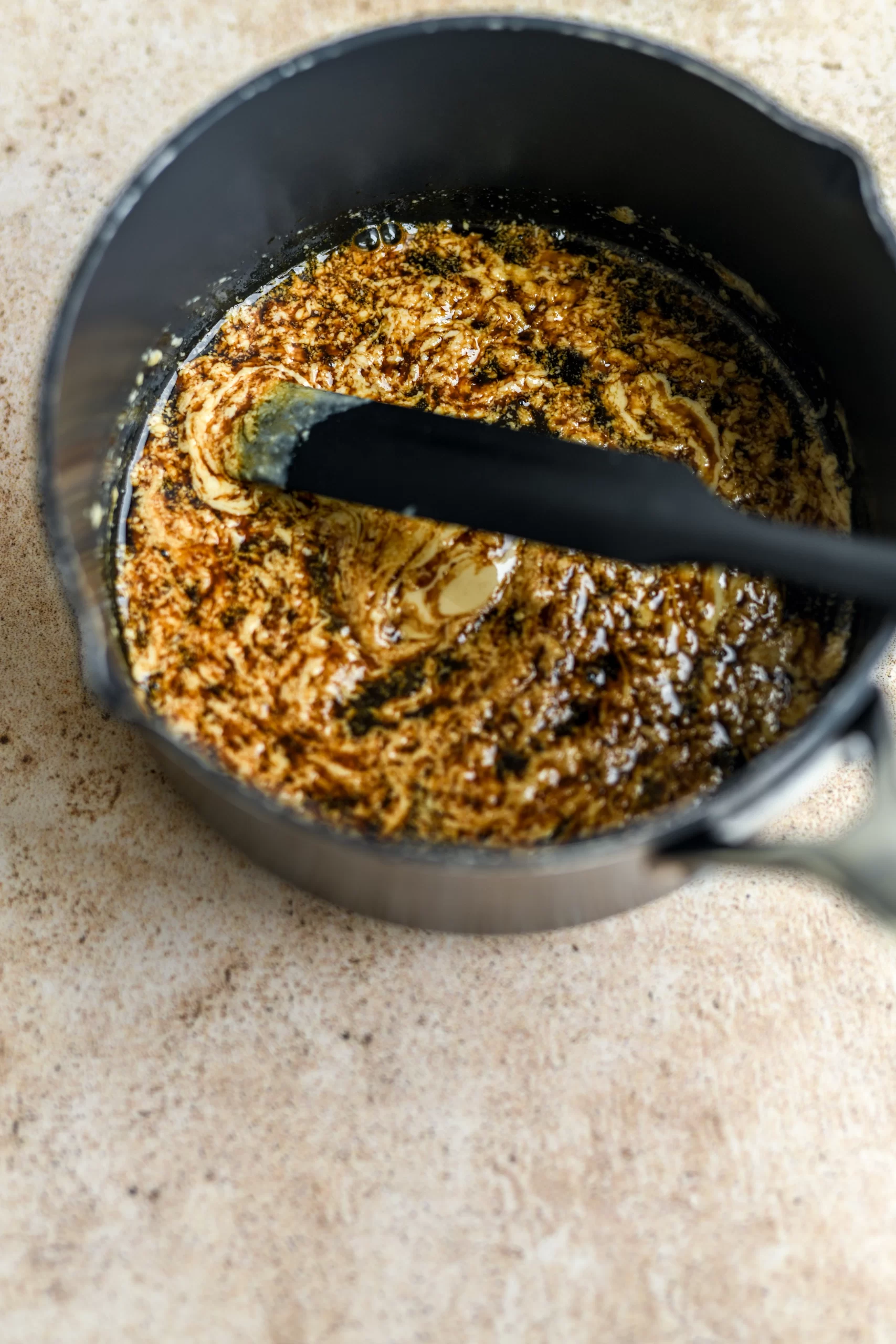 tahini and sugar mixed