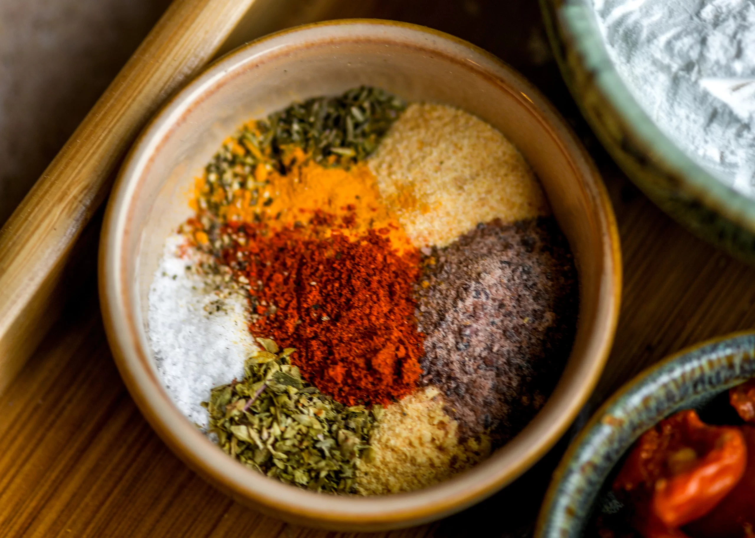 spices close up